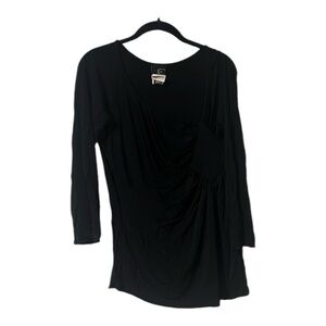 Just Cavalli black gathered top